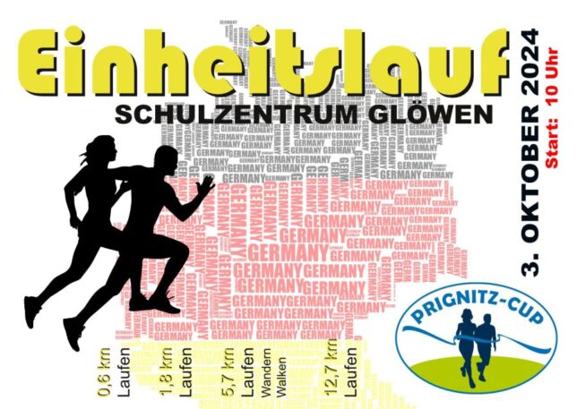 Einheitslauf in Glöwen